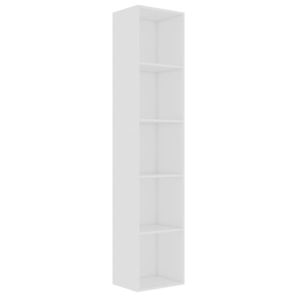 Book Cabinet White 40x30x189 cm Engineered Wood