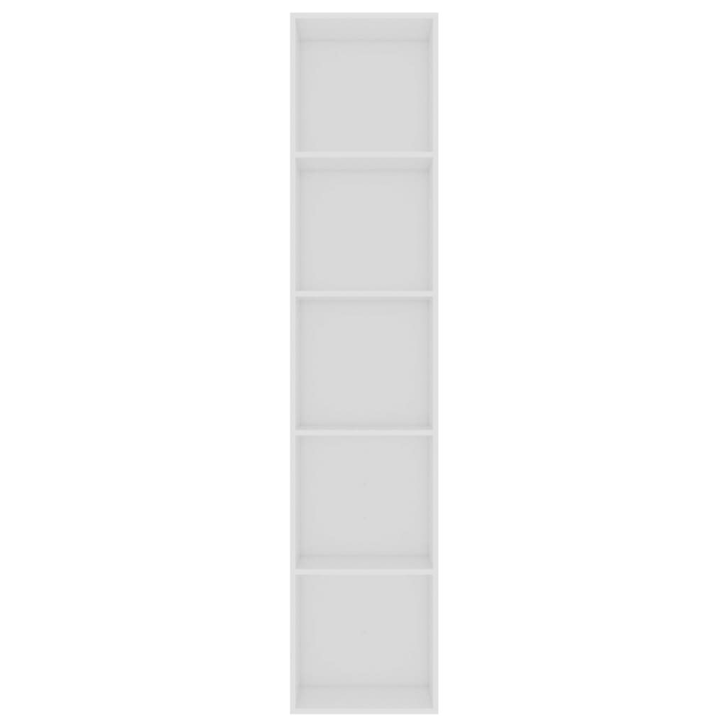 Book Cabinet White 40x30x189 cm Engineered Wood