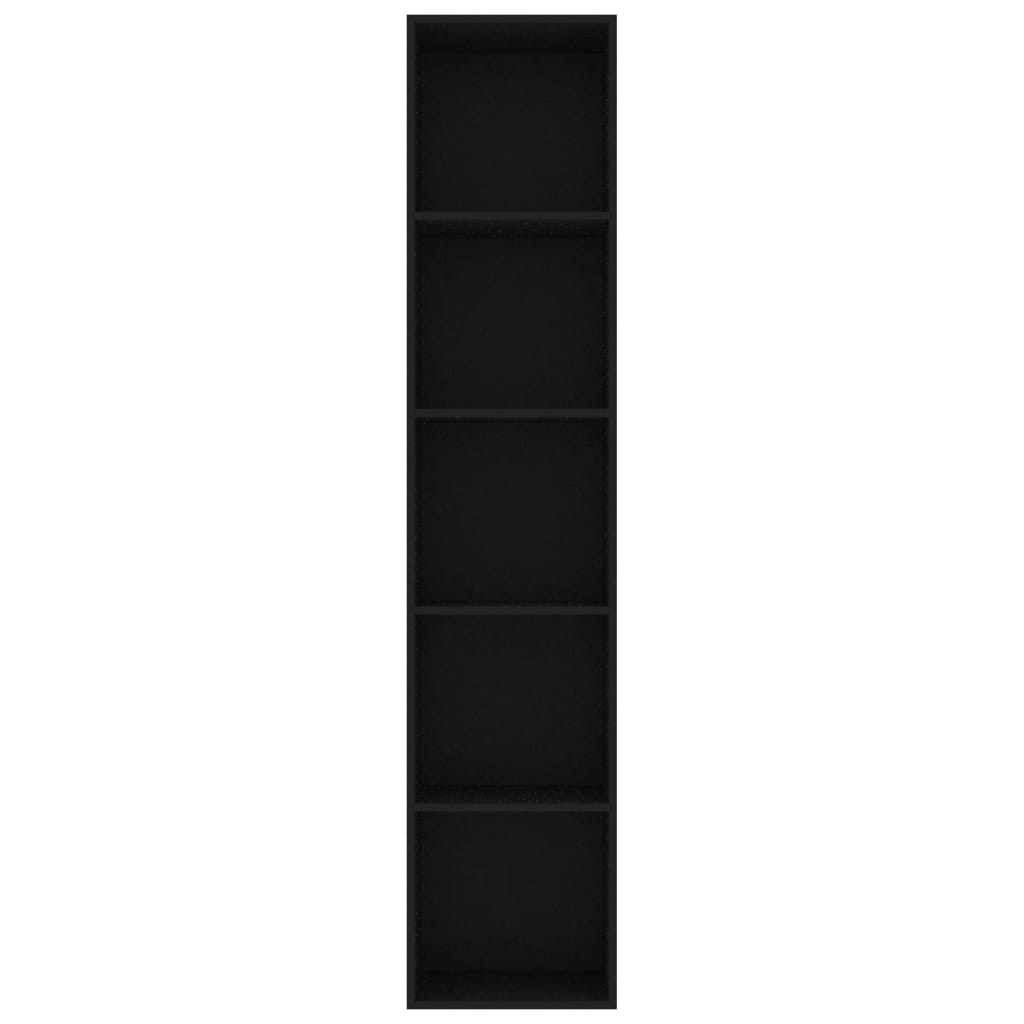 Book Cabinet Black 40x30x189 cm Engineered Wood