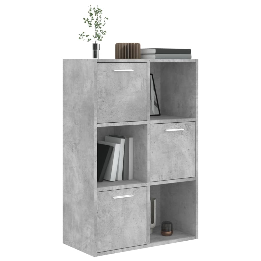Modern Wooden Home Storage Cabinet Bookcase With 3 Doors & Shelves Wood