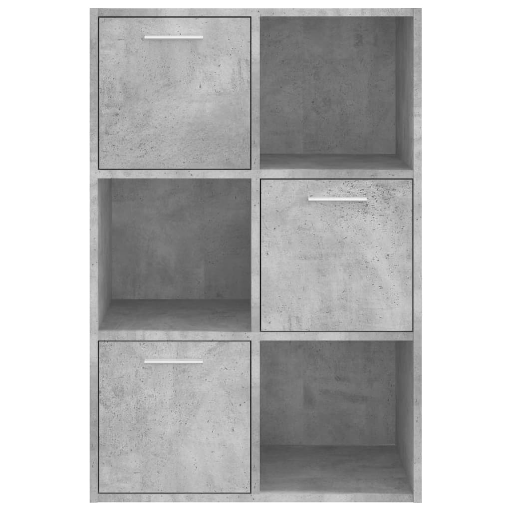 Modern Wooden Home Storage Cabinet Bookcase With 3 Doors & Shelves Wood