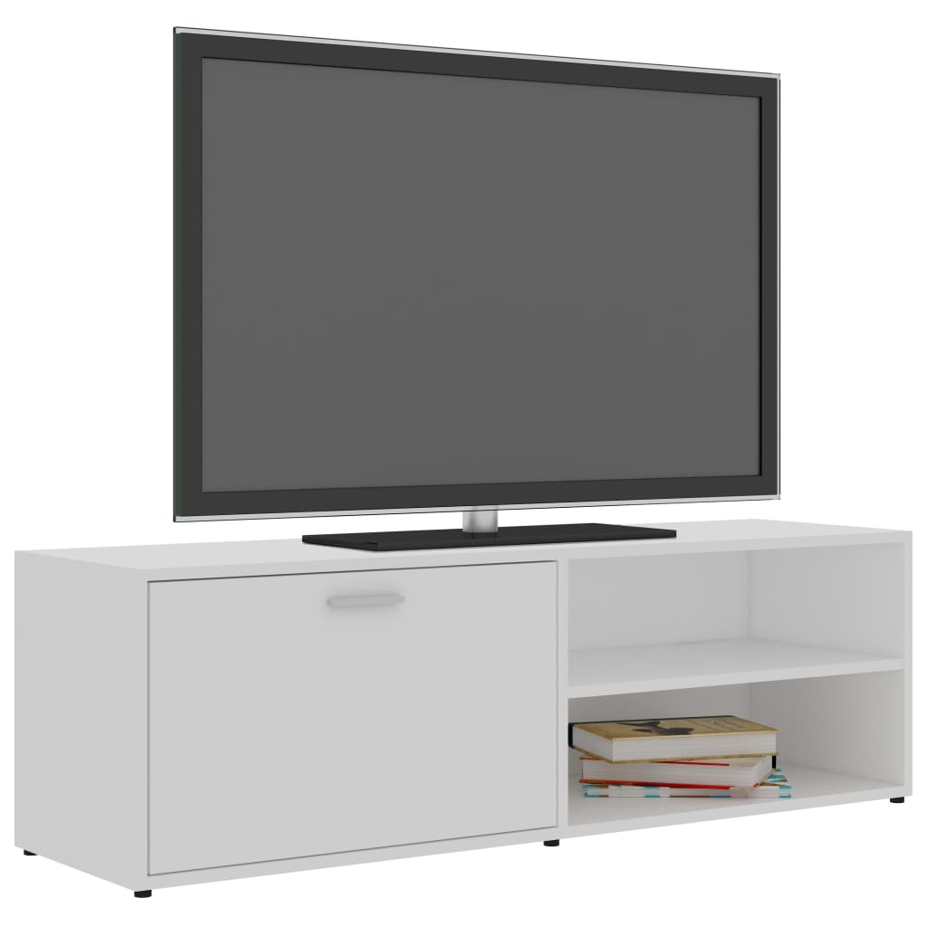 Modern Wooden 47 Inch TV Tele Stand Unit Cabinet With Door & Open Storage