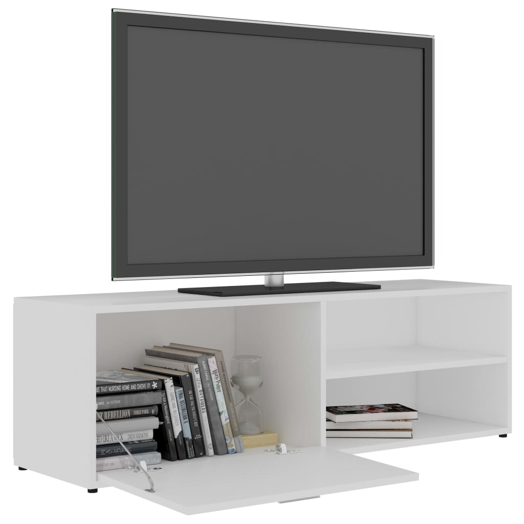 Modern Wooden 47 Inch TV Tele Stand Unit Cabinet With Door & Open Storage