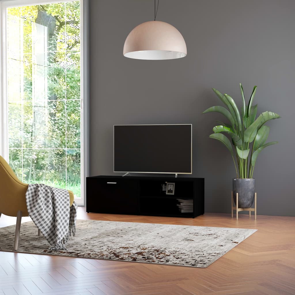 Modern Wooden 47 Inch TV Tele Stand Unit Cabinet With Door & Open Storage