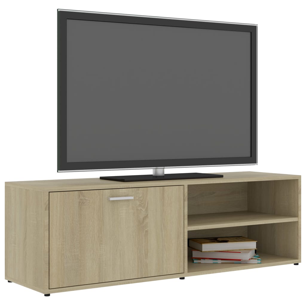 Modern Wooden 47 Inch TV Tele Stand Unit Cabinet With Door & Open Storage