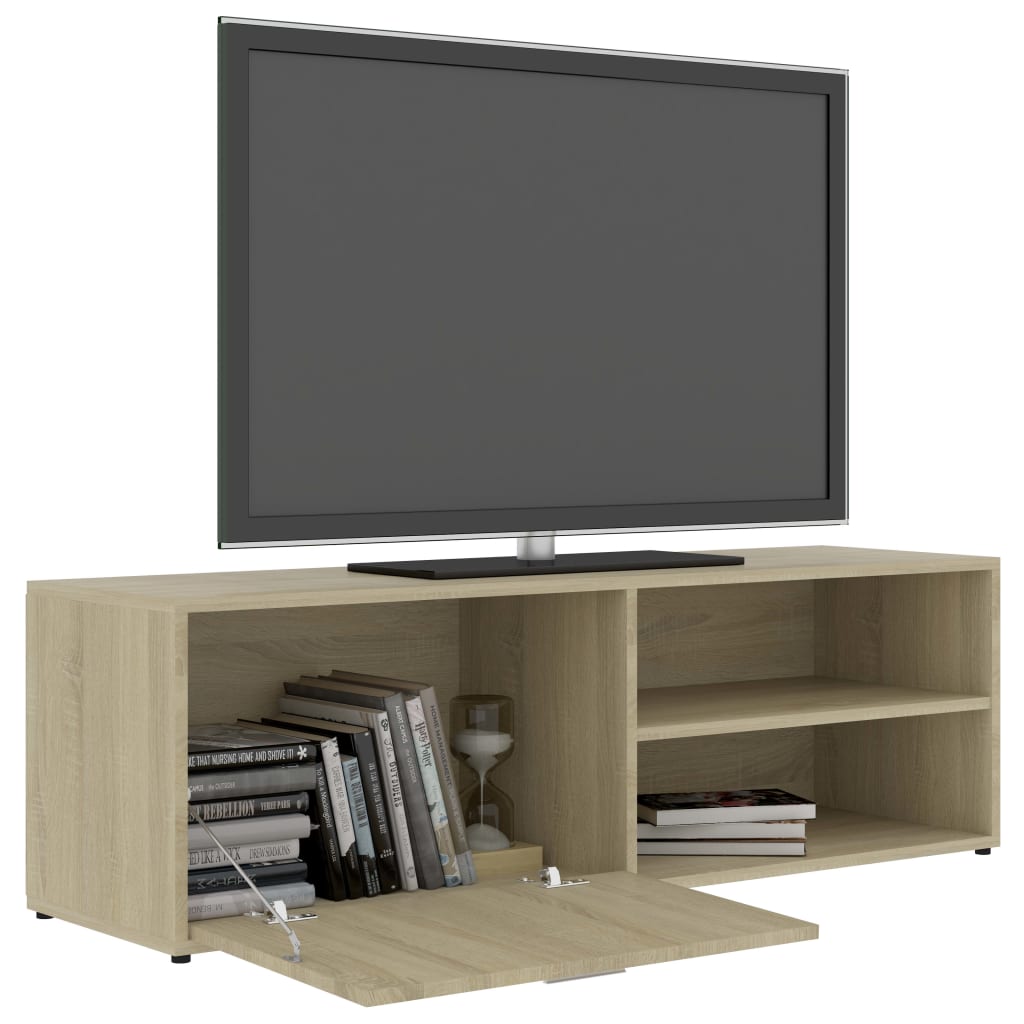 Modern Wooden 47 Inch TV Tele Stand Unit Cabinet With Door & Open Storage