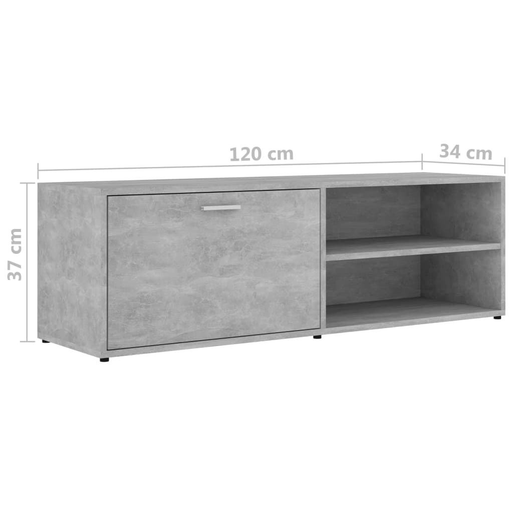 Modern Wooden 47 Inch TV Tele Stand Unit Cabinet With Door & Open Storage