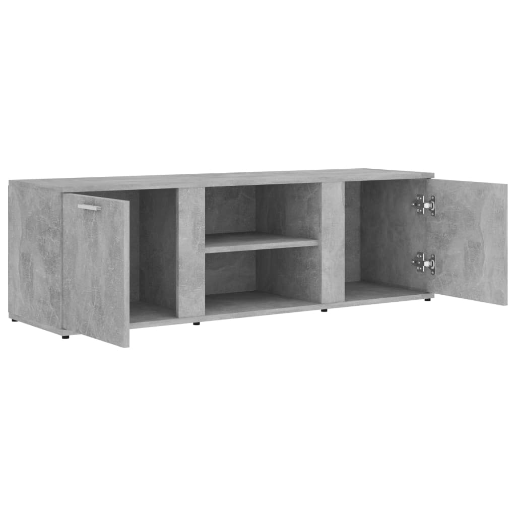 Modern Wooden TV Tele Stand Media Unit Cabinet With 2 Doors & Storage Shelf