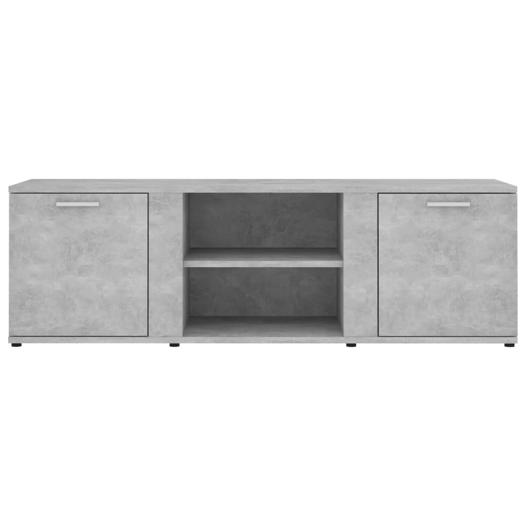 Modern Wooden TV Tele Stand Media Unit Cabinet With 2 Doors & Storage Shelf