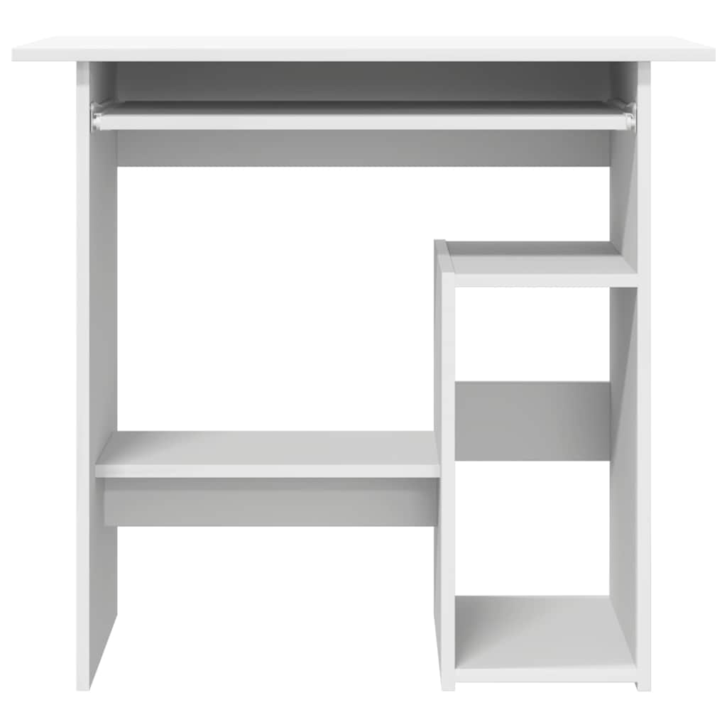 Modern Wooden Home Office Computer Desk Table With Keyboard Tray Storage