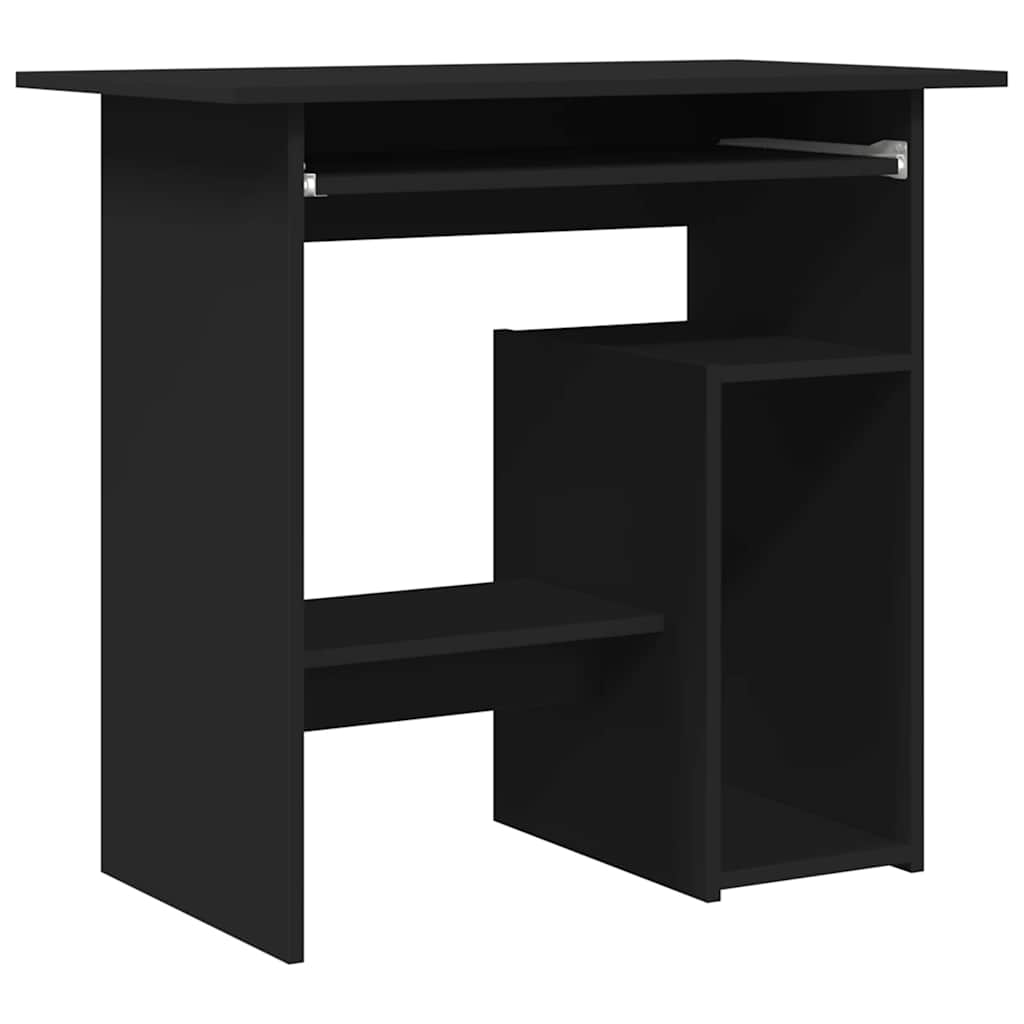 Modern Wooden Home Office Computer Desk Table With Keyboard Tray Storage