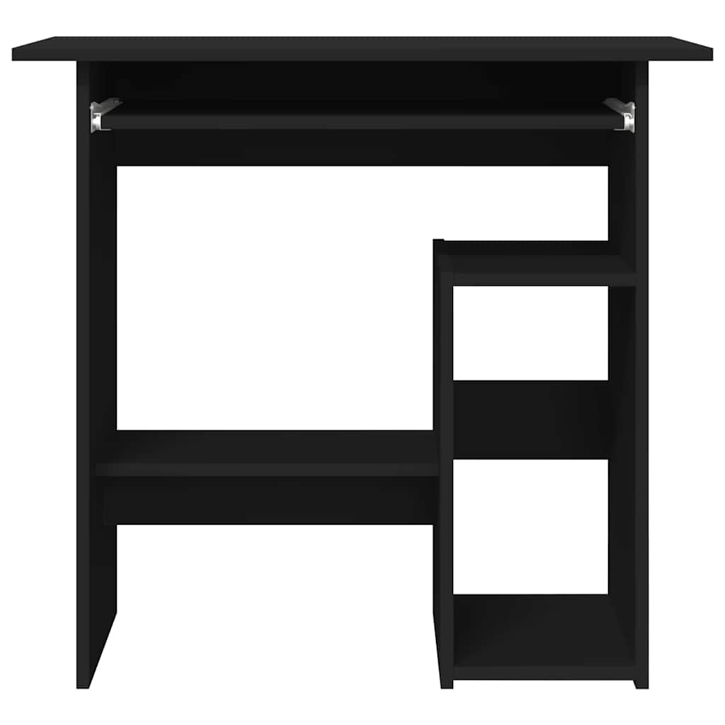 Modern Wooden Home Office Computer Desk Table With Keyboard Tray Storage