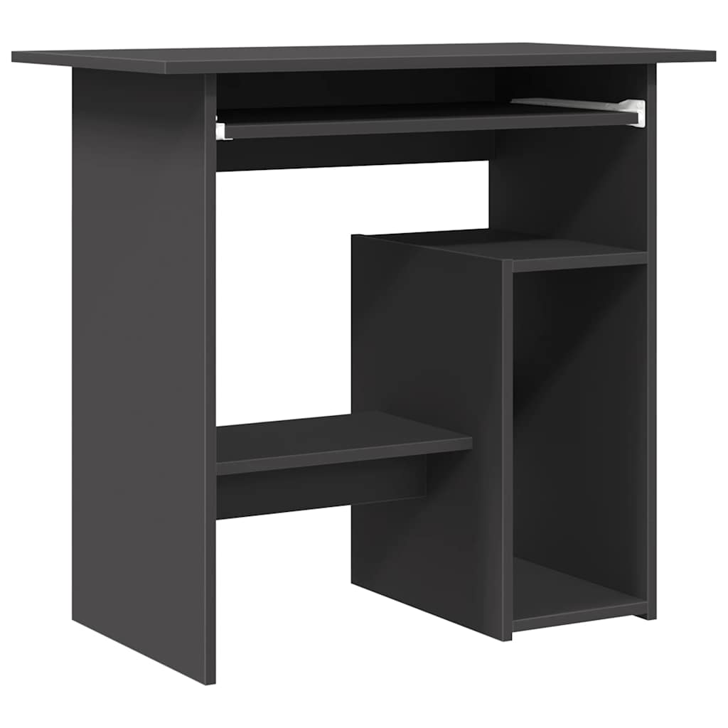 Modern Wooden Home Office Computer Desk Table With Keyboard Tray Storage