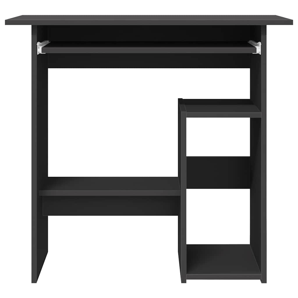 Modern Wooden Home Office Computer Desk Table With Keyboard Tray Storage
