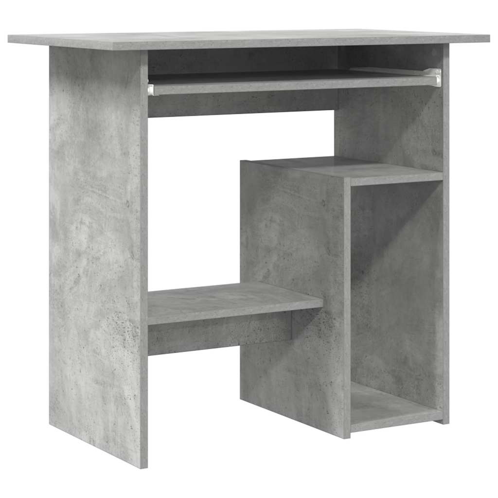 Modern Wooden Home Office Computer Desk Table With Keyboard Tray Storage