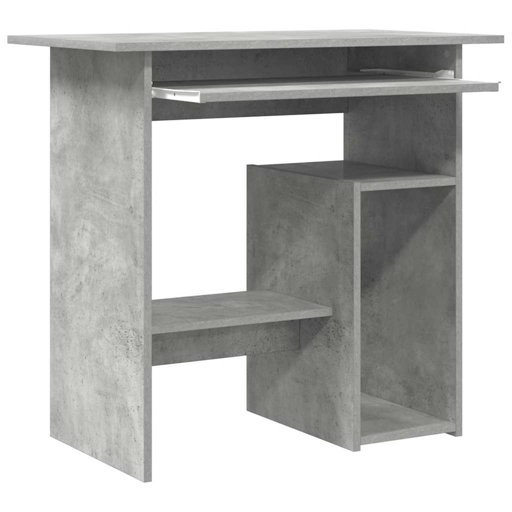 Modern Wooden Home Office Computer Desk Table With Keyboard Tray Storage
