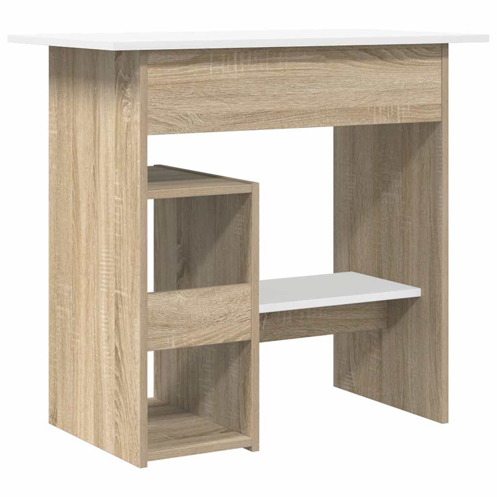 Modern Wooden Home Office Computer Desk Table With Keyboard Tray Storage