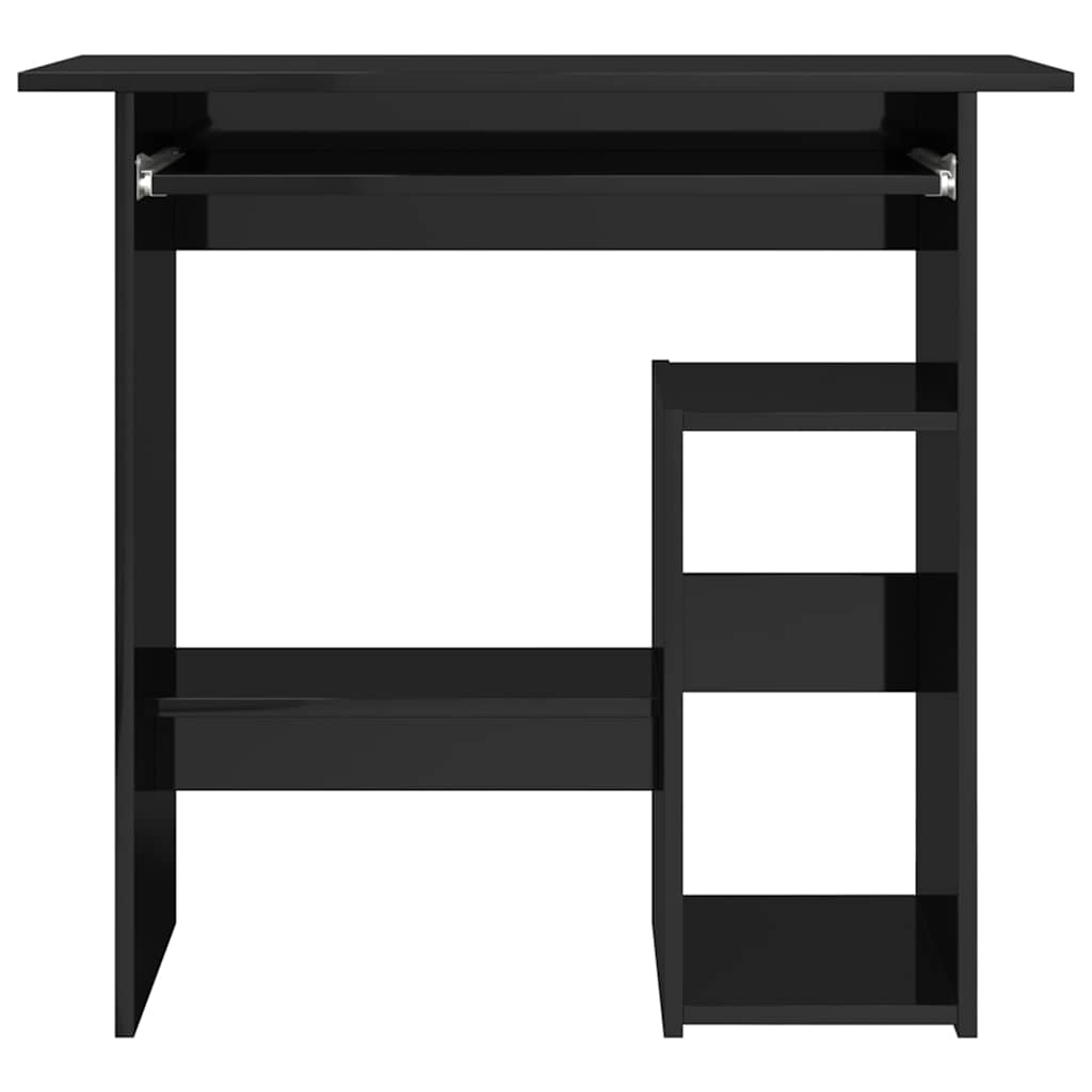 Modern Wooden Home Office Computer Desk Table With Keyboard Tray Storage