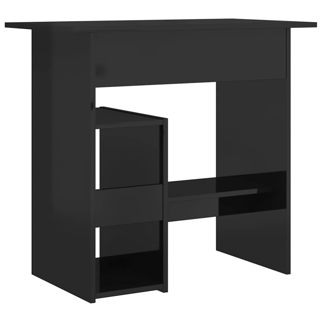 Modern Wooden Home Office Computer Desk Table With Keyboard Tray Storage