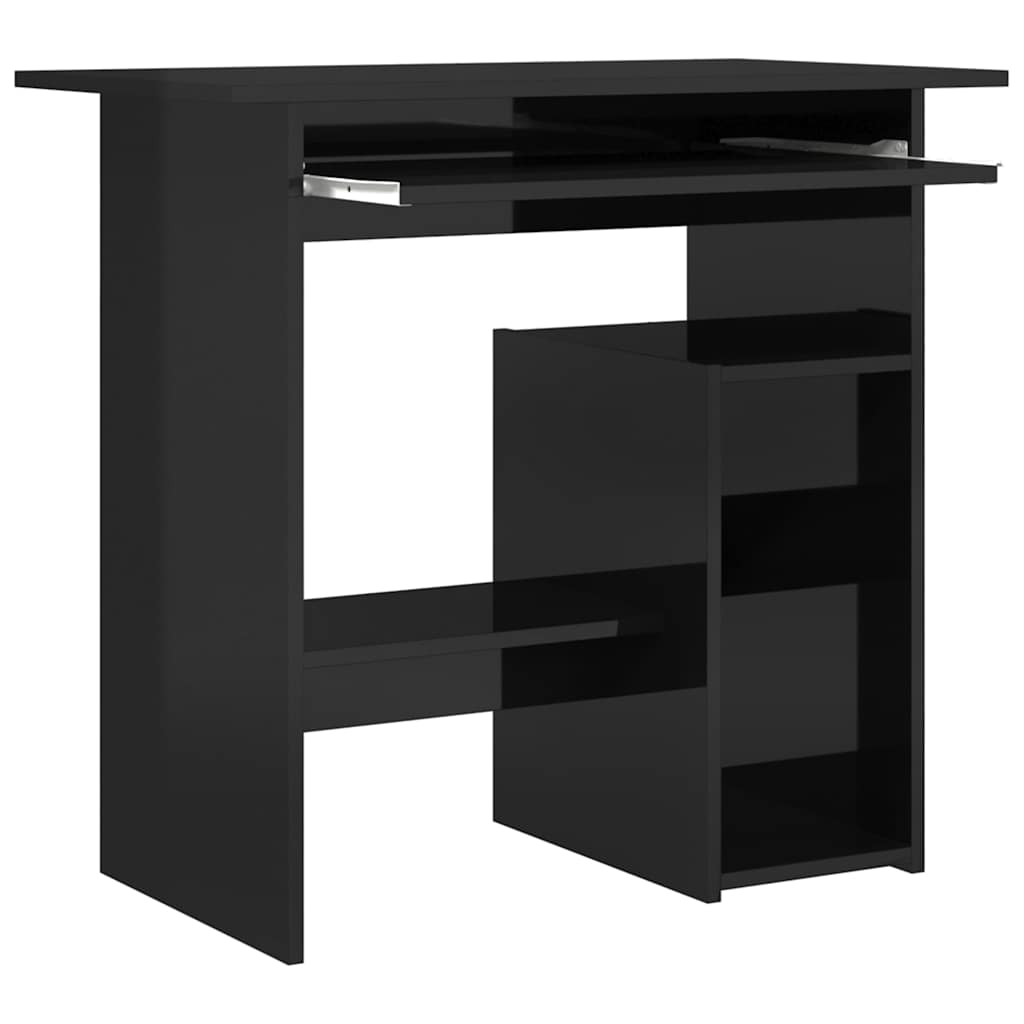 Modern Wooden Home Office Computer Desk Table With Keyboard Tray Storage