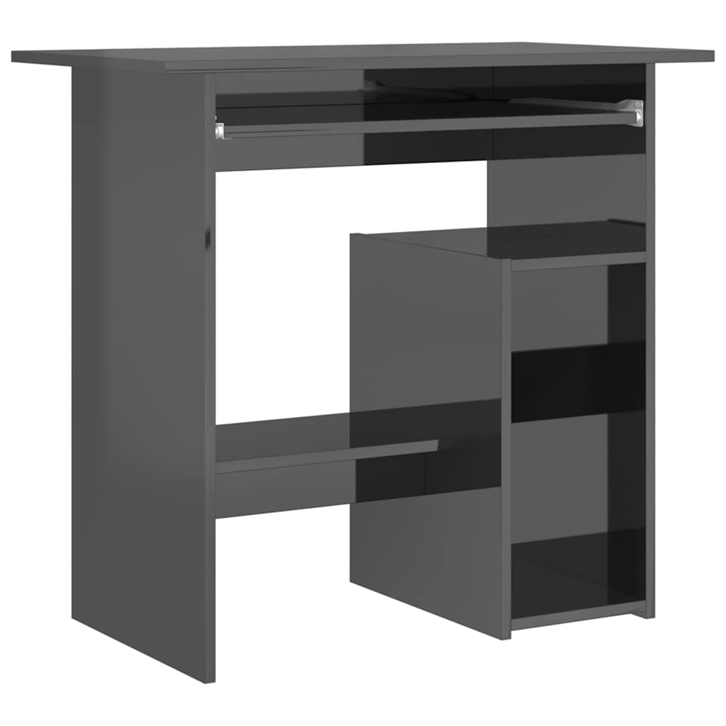 Modern Wooden Home Office Computer Desk Table With Keyboard Tray Storage