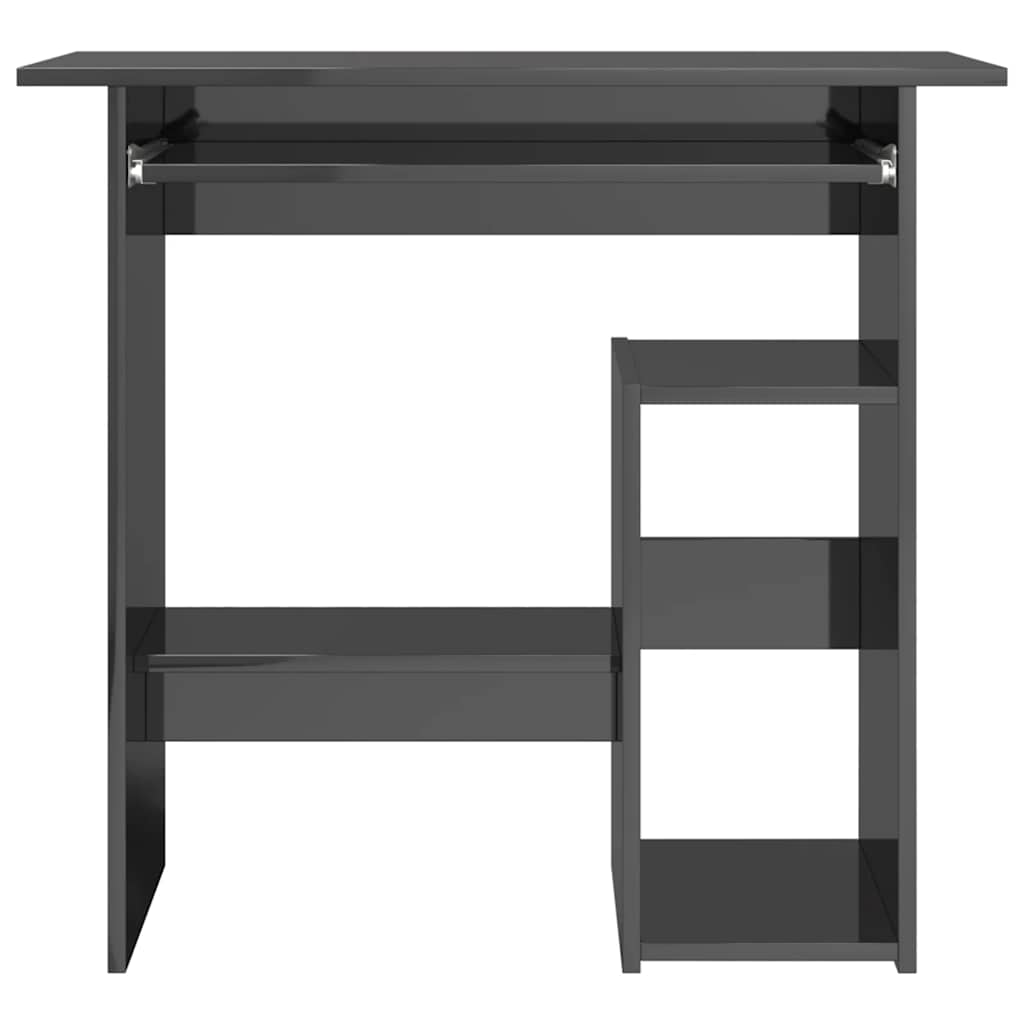 Modern Wooden Home Office Computer Desk Table With Keyboard Tray Storage