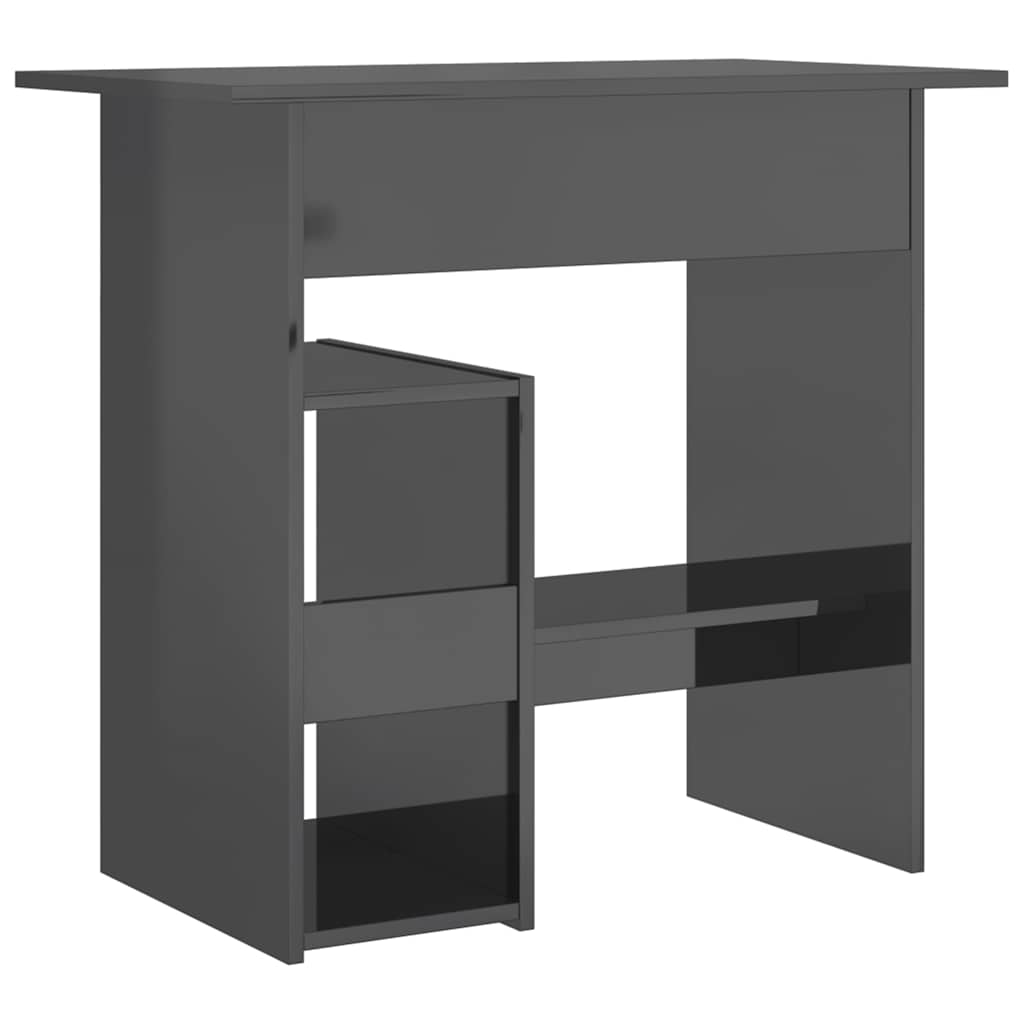 Modern Wooden Home Office Computer Desk Table With Keyboard Tray Storage