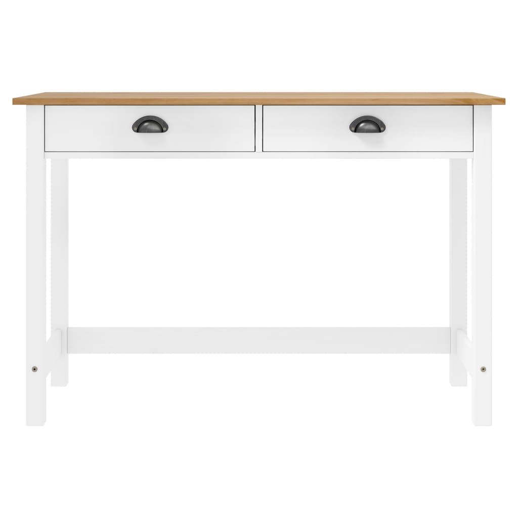 Console Table Hill with 2 Drawers 110x45x74 cm Solid Pine Wood