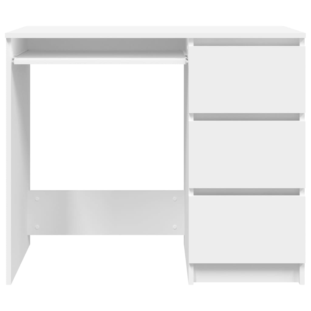 Modern Wooden Home Office Computer Desk Table With 3 Storage Drawers