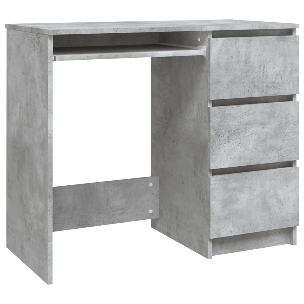 Modern Wooden Home Office Computer Desk Table With 3 Storage Drawers