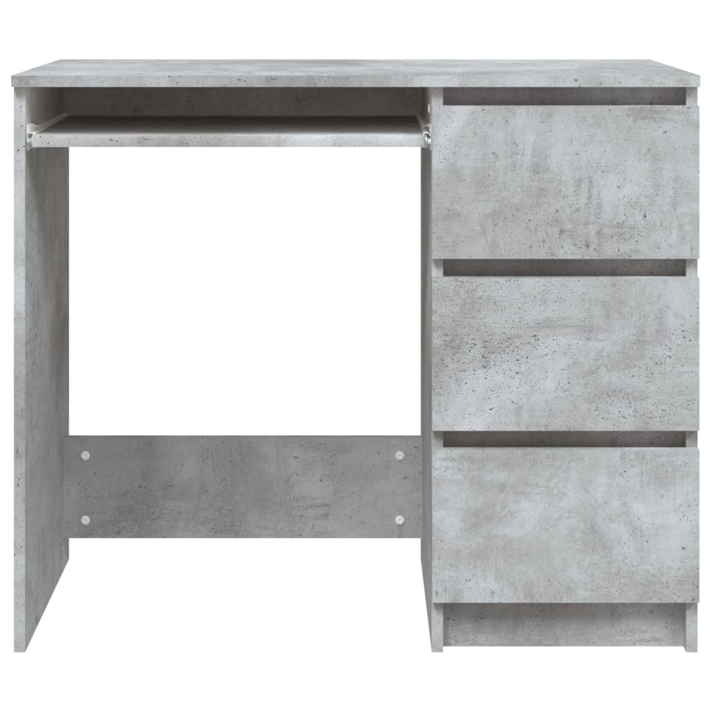 Modern Wooden Home Office Computer Desk Table With 3 Storage Drawers