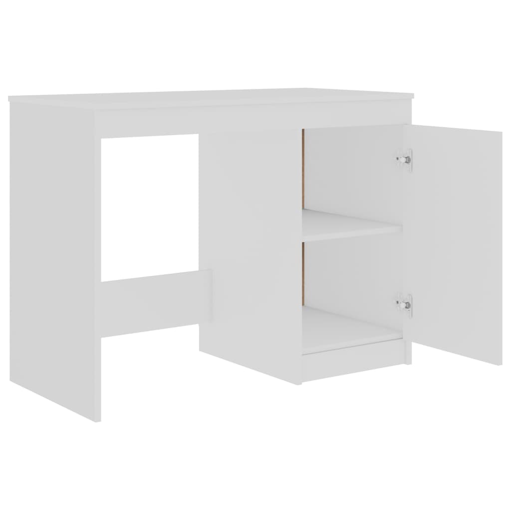 Modern Wooden Home Office Computer Desk Table With Storage Cupboard Wood