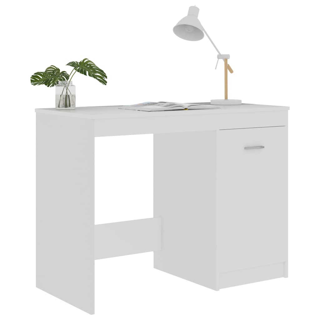 Modern Wooden Home Office Computer Desk Table With Storage Cupboard Wood