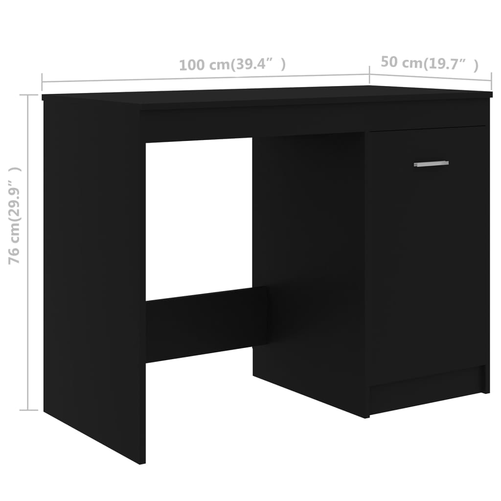 Modern Wooden Home Office Computer Desk Table With Storage Cupboard Wood