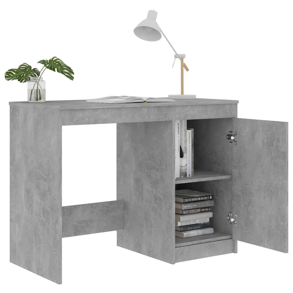Modern Wooden Home Office Computer Desk Table With Storage Cupboard Wood