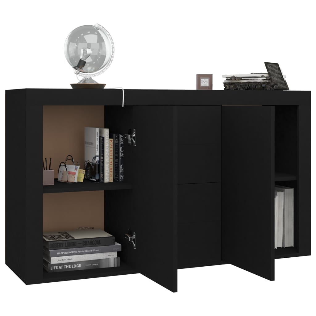 Sideboard Black 120x36x69 cm Engineered Wood