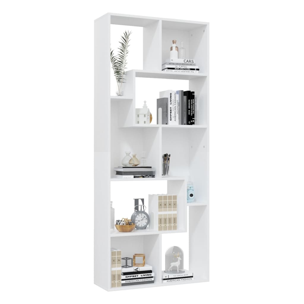 Modern Wooden Tall Open Bookcase Book Storage Cabinet Shelving Storage Display