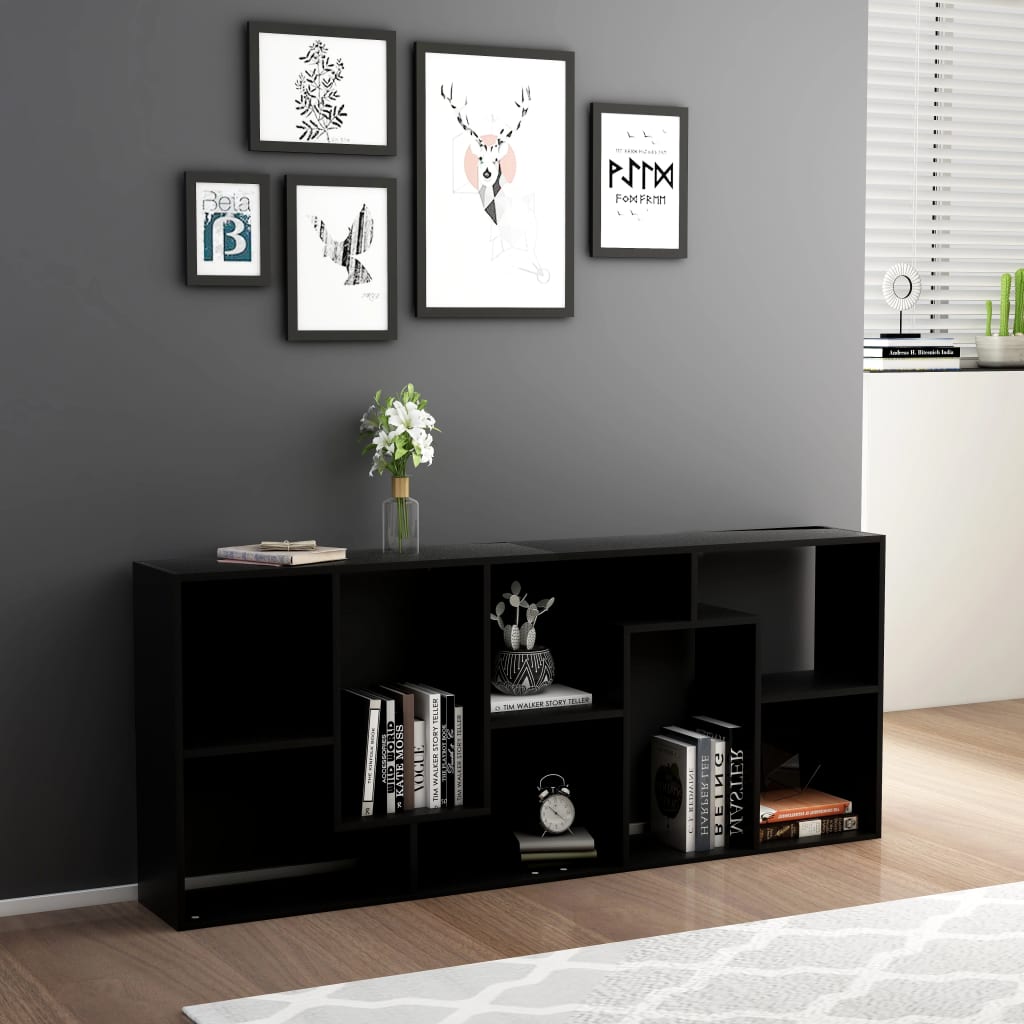 Modern Wooden Tall Open Bookcase Book Storage Cabinet Shelving Storage Display