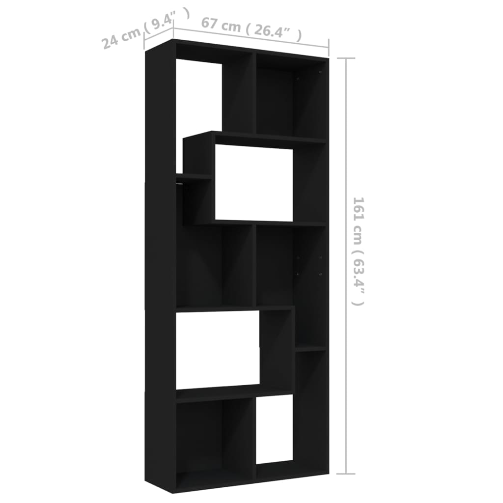 Modern Wooden Tall Open Bookcase Book Storage Cabinet Shelving Storage Display