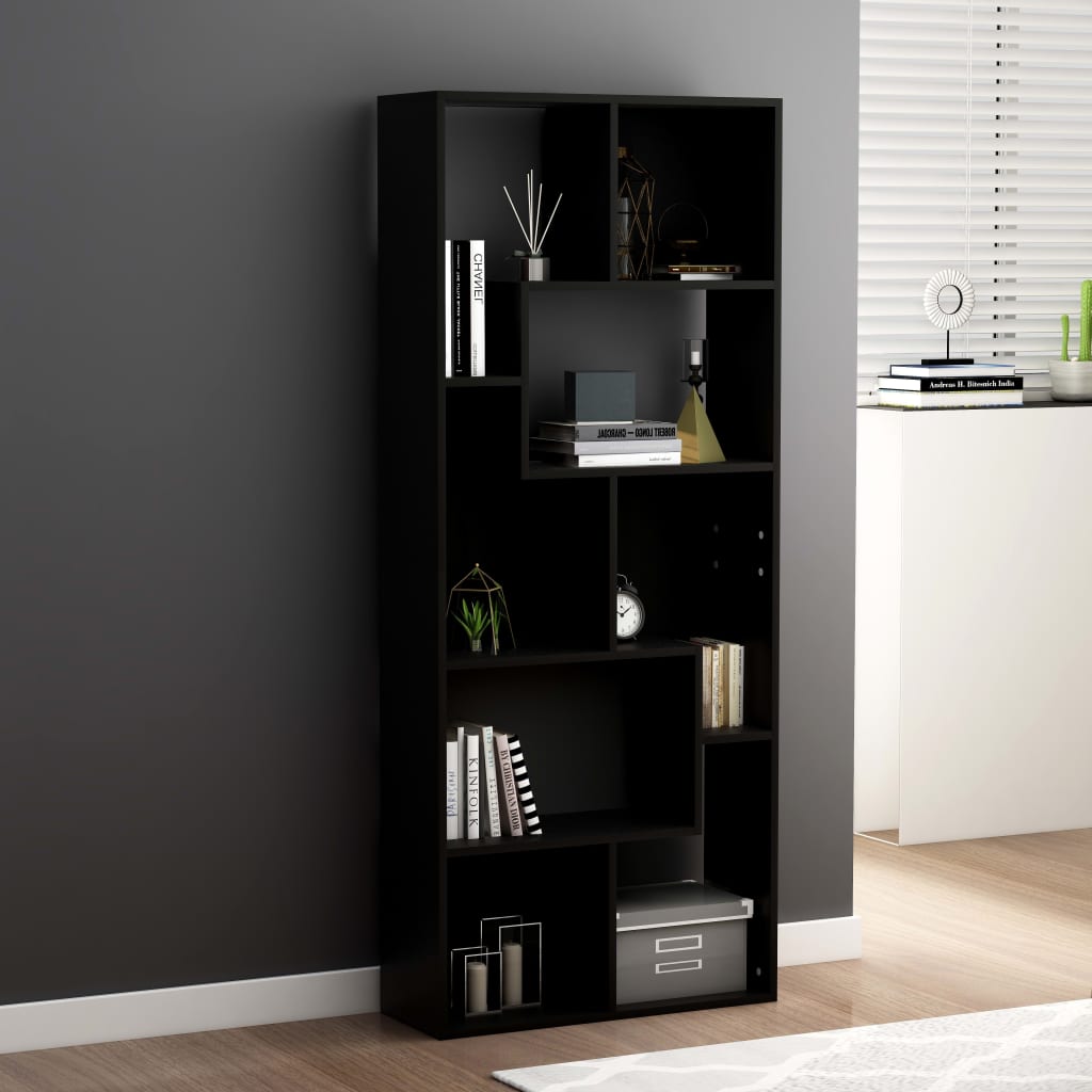 Modern Wooden Tall Open Bookcase Book Storage Cabinet Shelving Storage Display