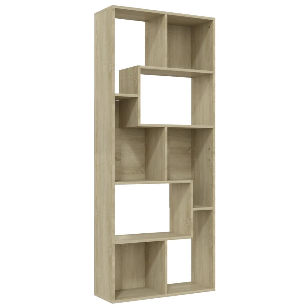 Modern Wooden Tall Open Bookcase Book Storage Cabinet Shelving Storage Display