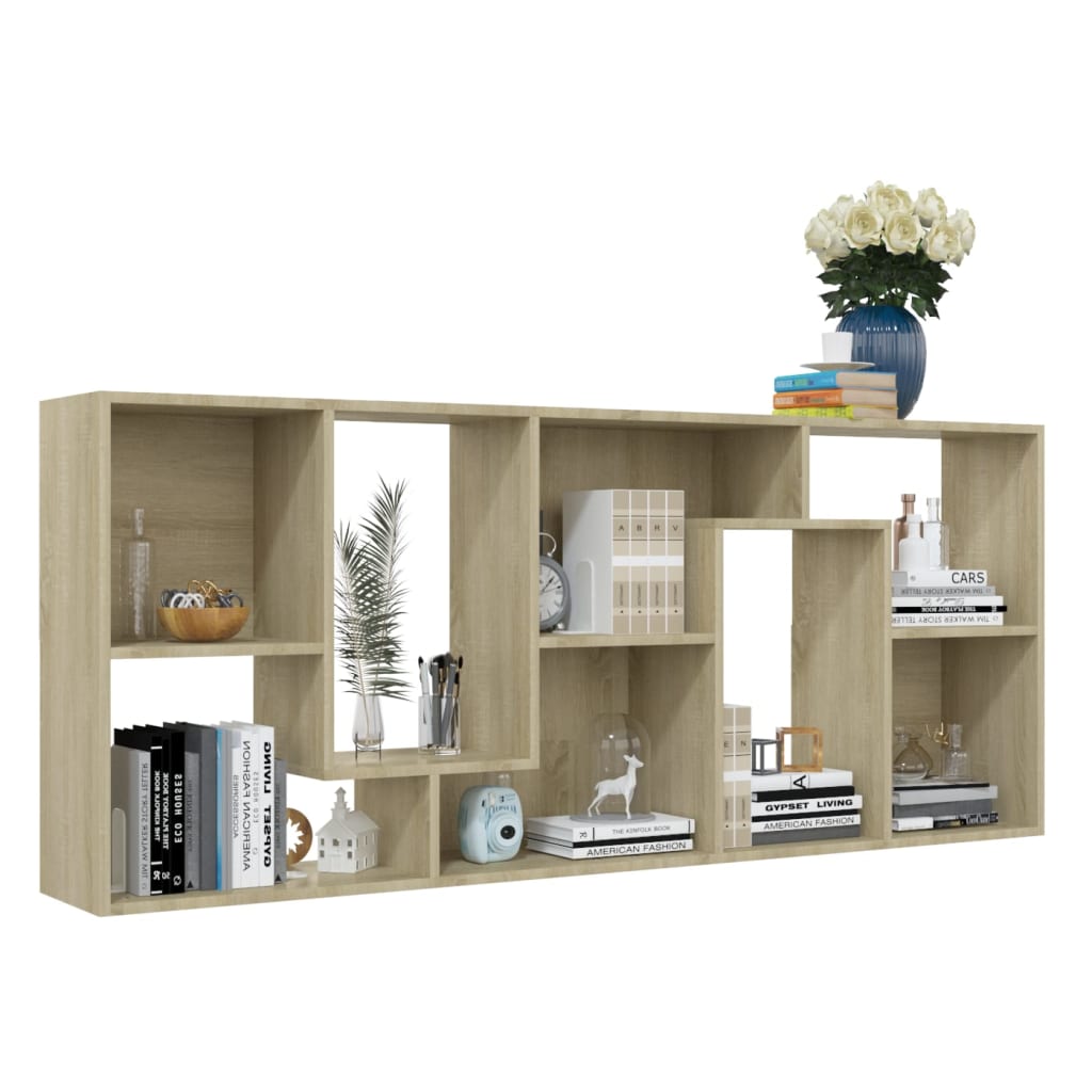 Modern Wooden Tall Open Bookcase Book Storage Cabinet Shelving Storage Display