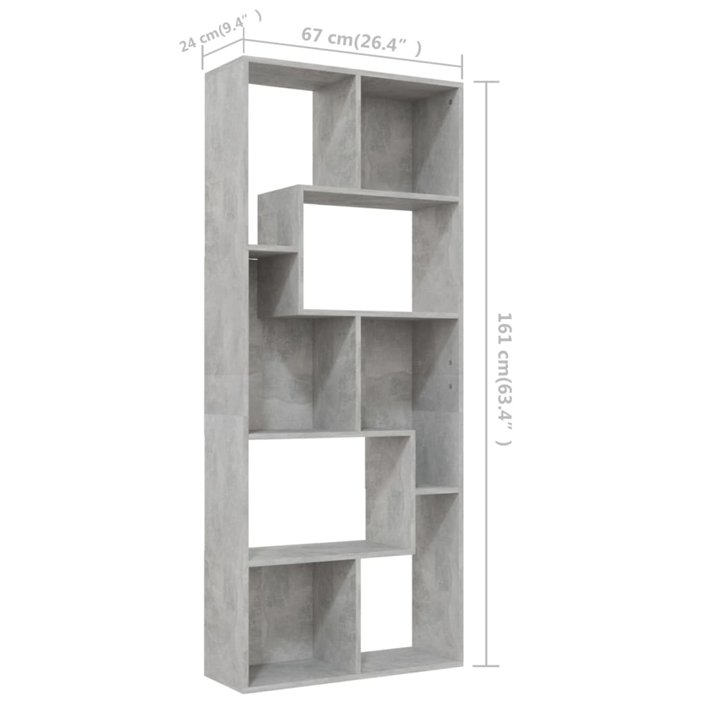 Modern Wooden Tall Open Bookcase Book Storage Cabinet Shelving Storage Display