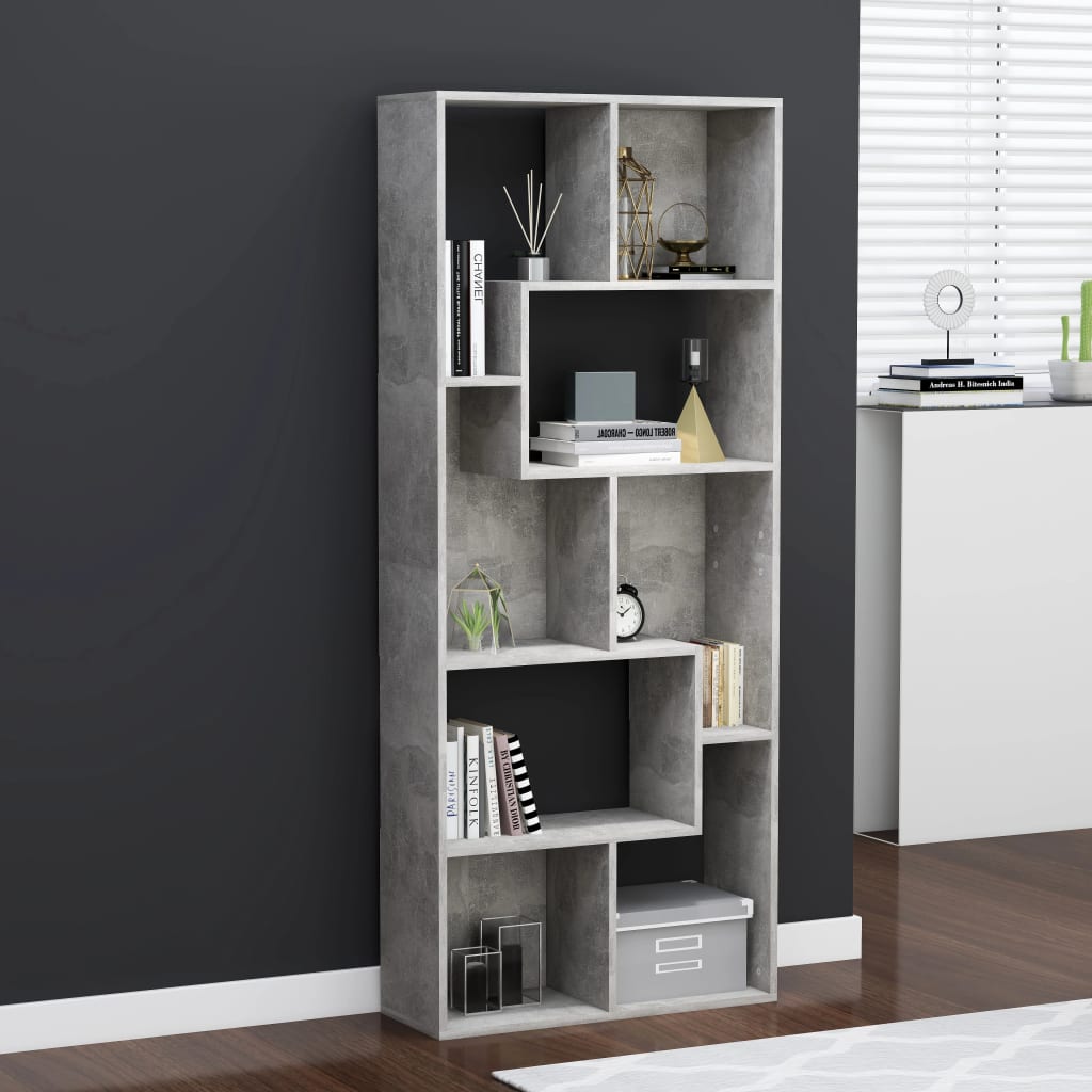 Modern Wooden Tall Open Bookcase Book Storage Cabinet Shelving Storage Display