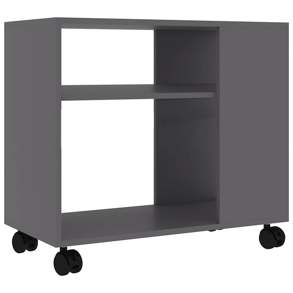 Side Table Grey 70x35x55 cm Engineered Wood
