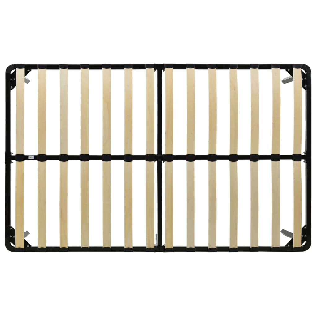 Bed Frame without Mattress Black Metal 120x200 cm