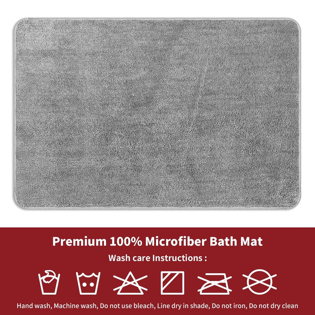 VINSANI BATH MAT 50X80cm L.GREY 1010159