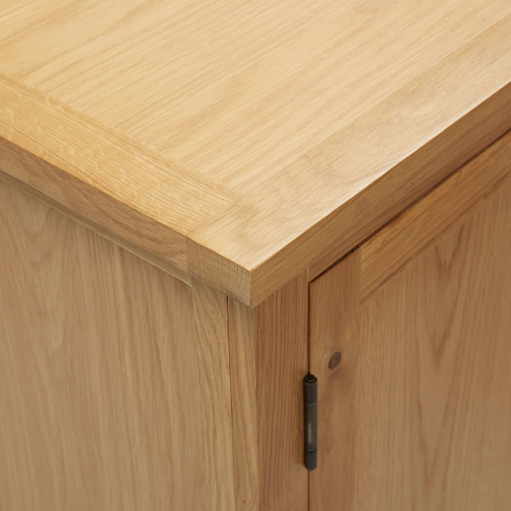Cupboard 45x32x85 cm Solid Oak Wood