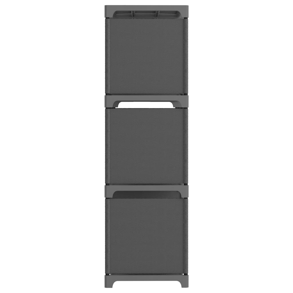 9-Cube Display Shelf Grey 103x30x107.5 cm Fabric