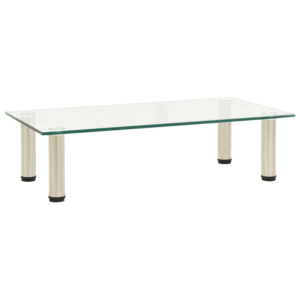 Tv Stand 60X35X17 Cm Tempered Glass